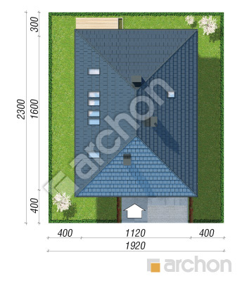 Проєкт будинку ARCHON+ Будинок в хакетіях 9 (Г) Ситуація
