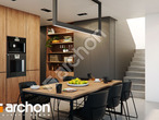 Проект дома ARCHON+ Дом в арлетах дневная зона (визуализация 1 вид 3)