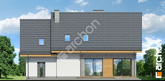 Дворовой фасад Дом в серебрянках 4