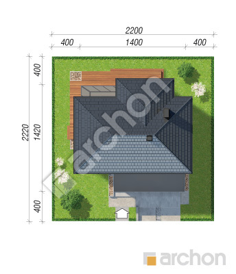 Проєкт будинку ARCHON+ Вілла Міранда 4 (Г2) Ситуація