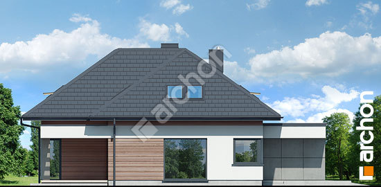 Боковой фасад Дом в подснежниках 11 (Г2)