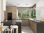 Проект будинку ARCHON+ Будинок в підсніжниках 11 (Г2) візуалізація кухні 1 від 1