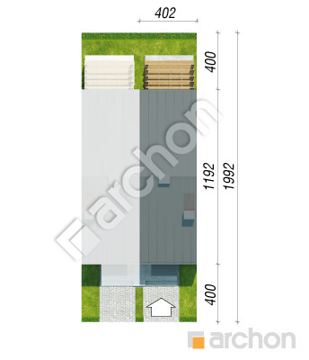 Проект дома ARCHON+ Дом в рео (С) Ситуація