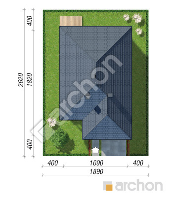 Проект дома ARCHON+ Дом в ренклодах 12 Ситуація