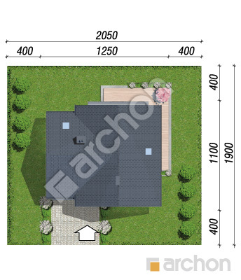 Проєкт будинку ARCHON+ Будинок орлішках 3  Ситуація