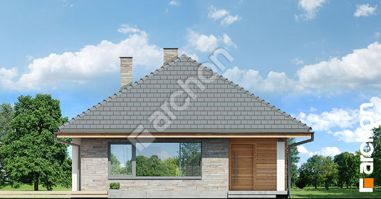 Передний фасад Дом в сирени вер.2