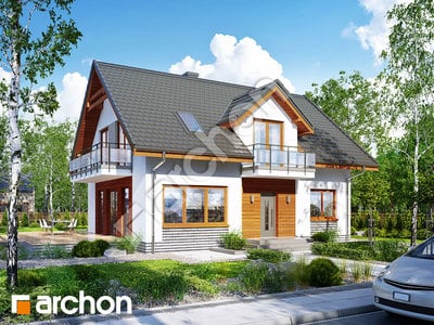 Проект дома ARCHON+ Дом в рододендронах 16 (В) 