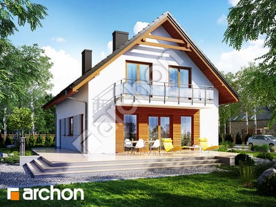 Проект будинку ARCHON+ Будинок в рододендронах 16 (В) Вид 2