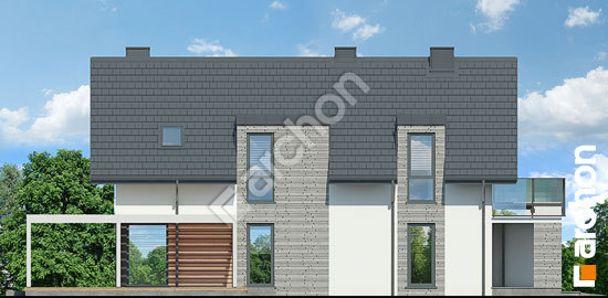 Бочний фасад Будинок в блакитній жимолості