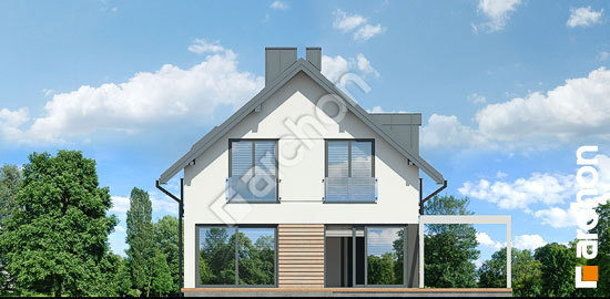 Дворовой фасад Дом в голубой жимолости