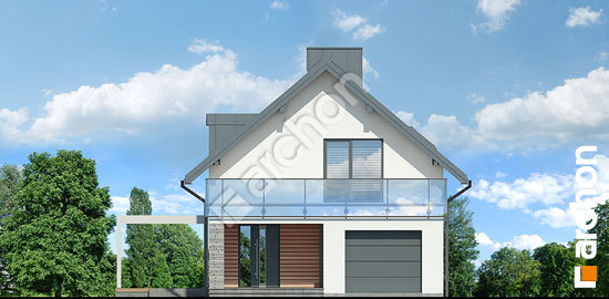 Передній фасад Будинок в блакитній жимолості