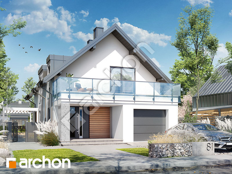 Проект будинку ARCHON+ Будинок в блакитній жимолості Вид 1