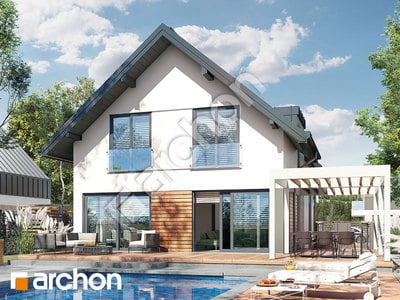 Проект будинку ARCHON+ Будинок в блакитній жимолості Вид 2
