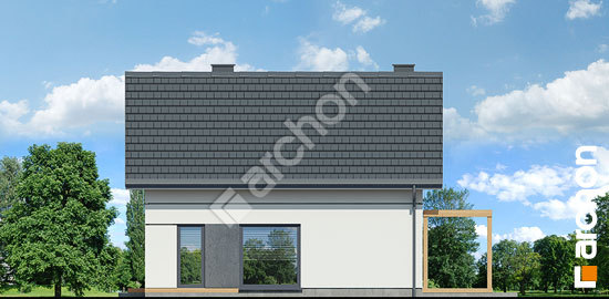 Боковой фасад Дом в маргаритках 4