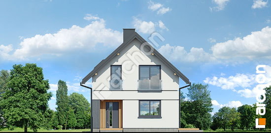 Передний фасад Дом в маргаритках 4