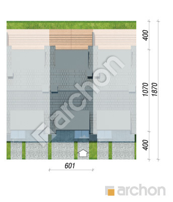Проєкт будинку ARCHON+ Будинок в рівіях 16 (ГС) вер.2 Ситуація