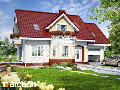 Проект дома ARCHON+ Дом в ананасах вер.2 