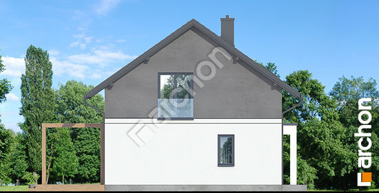 Бочний фасад Будинок мініатюрка 3 (А)