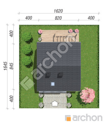 Проєкт будинку ARCHON+ Будинок мініатюрка 3 (А) Ситуація