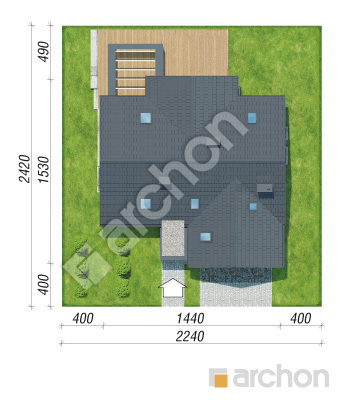 Проект дома ARCHON+ Дом в фелициях (Г2П) Ситуація