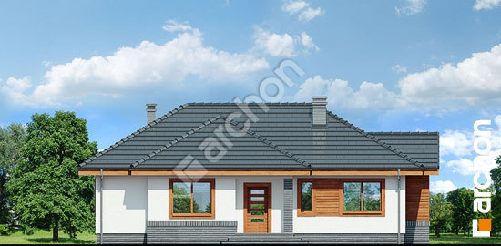 Передний фасад Дом в вереске вер. 2