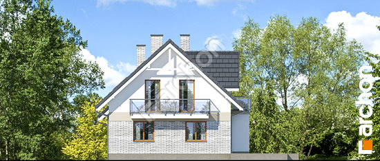 Боковой фасад Дом в авокадо 2 (Г2Н)