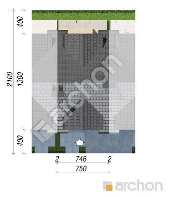 Проект дома ARCHON+ Дом в катанахнах (ГС) Ситуація