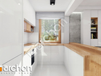 Проект дома ARCHON+ Дом под гинко 7 (ГБ) визуализация кухни 1 вид 2