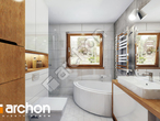Проект дома ARCHON+ Дом под гинко 7 (ГБ) визуализация ванной (визуализация 3 вид 1)