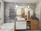 Проект дома ARCHON+ Дом под гинко 7 (ГБ) визуализация ванной (визуализация 3 вид 3)
