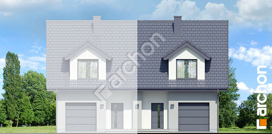 Передний фасад Дом под гинко 7 (ГБ)