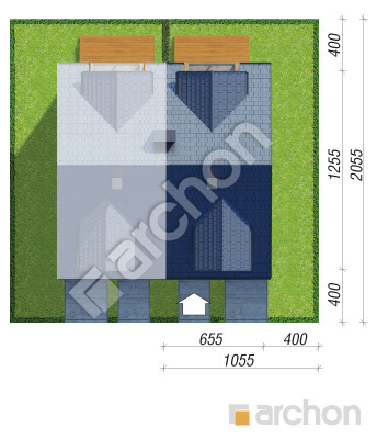 Проект дома ARCHON+ Дом под гинко 7 (ГБ) Ситуація