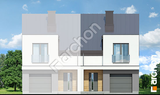 Передний фасад Дом под гинко 7 (ГБН)