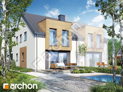 Проект будинку ARCHON+ Будинок під гінко 7 (ГБН) Вид 2