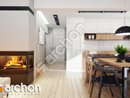 Проект дома ARCHON+ Дом под гинко 7 (ГБН) дневная зона (визуализация 2 вид 3)