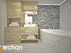 Проект дома ARCHON+ Дом под гинко 7 (ГСН) визуализация ванной (визуализация 3 вид 1)