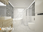 Проект дома ARCHON+ Дом под гинко 7 (ГСН) визуализация ванной (визуализация 3 вид 2)