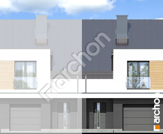 Передний фасад Дом под гинко 7 (ГСН)