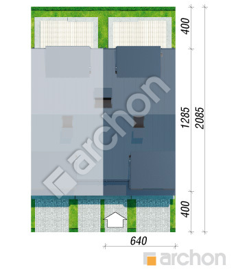 Проект дома ARCHON+ Дом под гинко 7 (ГСН) Ситуація