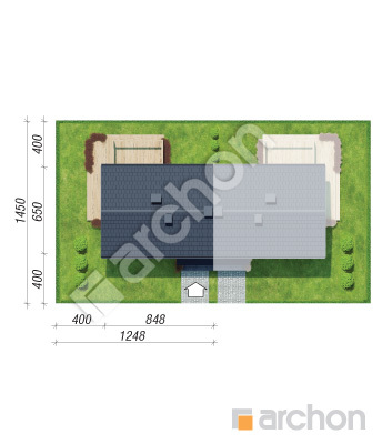 Проєкт будинку ARCHON+ Будинок в еверніях 4 (Б) Ситуація