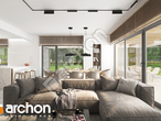 Проект дома ARCHON+ Дом в мекинтошах 10 дневная зона (визуализация 1 вид 3)