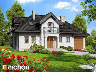 Проект дома ARCHON+ Дом в лаванде вер. 2 