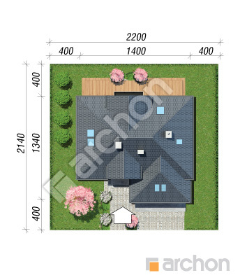 Проєкт будинку ARCHON+ Будинок в кортланді 3 (Г2) Ситуація