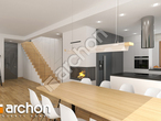 Проект дома ARCHON+ Дом в кортландах 3 (Г2) дневная зона (визуализация 1 вид 3)