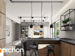 Проект будинку ARCHON+ Будинок в халезіях 2 (Р2С) візуалізація кухні 1 від 2