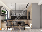 Проект будинку ARCHON+ Будинок в халезіях 2 (Р2С) візуалізація кухні 1 від 3