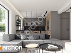 Проект будинку ARCHON+ Будинок в халезіях 2 (Р2С) денна зона (візуалізація 1 від 2)