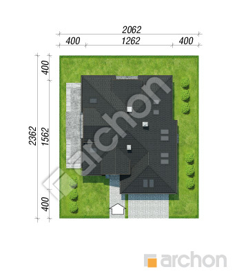Проект дома ARCHON+ Дом в дурмане вер. 2 Ситуація