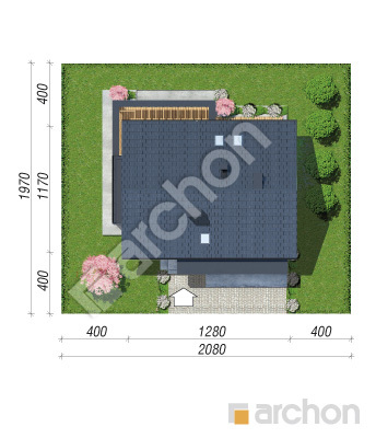 Проєкт будинку ARCHON+ Будинок в нефрісах (Г2) Ситуація