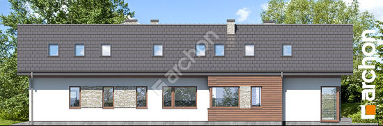 Боковой фасад Дом в кливиях 8 (Г2)